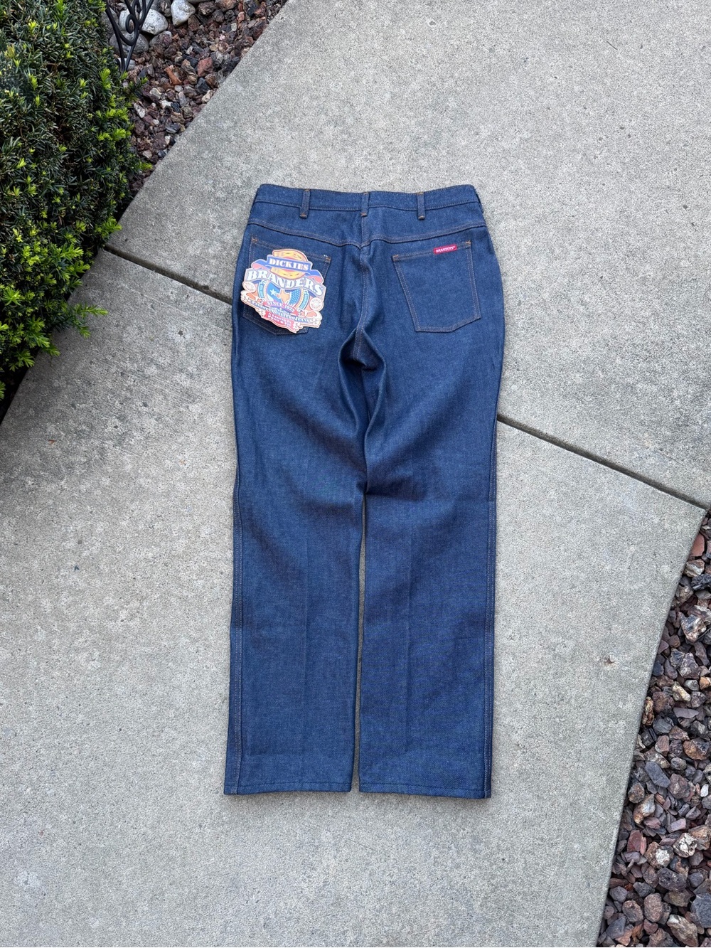 Vintage Dickies Branders Talon Zipper 60s 70s Denim Blue Jeans Men’s 32x30 NWT